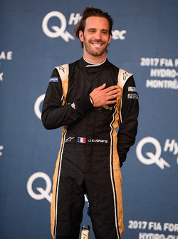 Jean-Eric Vergne, Techeetah, celebrats on the podium