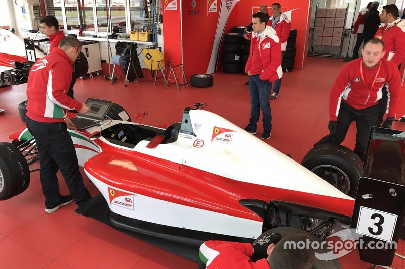 El F4 de David Vidales en la Ferrari Driver Academy
