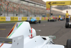 Atmosphere on the starting grid