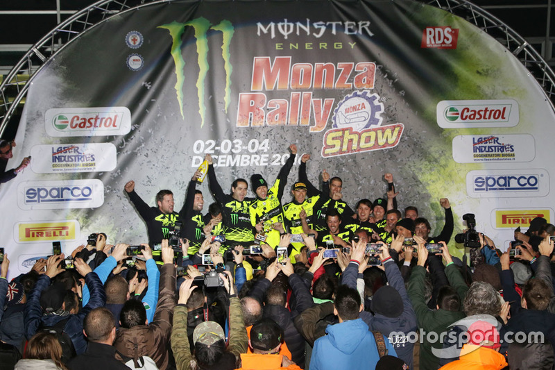 Valentino Rossi e Carlo Cassina, vincitori del Monza Rally Show 2016