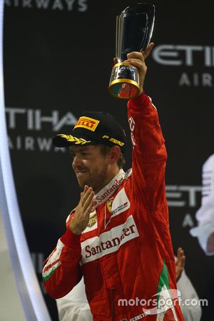 Podium: third place Sebastian Vettel, Ferrari