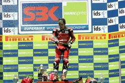 Podium : le vainqueur Noriyuki Haga, Yamaha