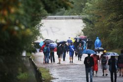 Fans near the Monza banking