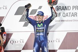 Podium: race winner Maverick Viñales, Yamaha Factory Racing