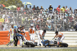 Jack Miller, Estrella Galicia 0,0 Marc VDS, Alvaro Bautista, Aspar Racing Team crash