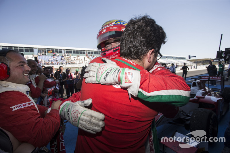 Charles Leclerc, PREMA Powerteam en parc ferme