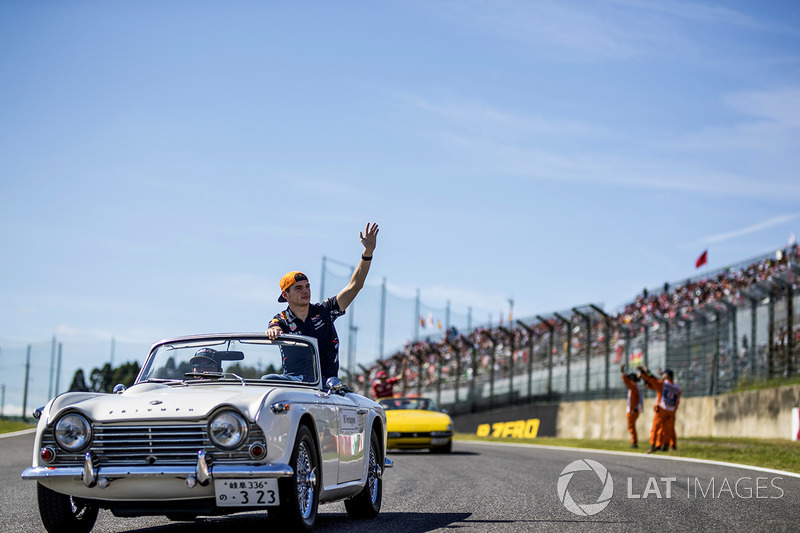 Max Verstappen, Red Bull Racing on the drivers parade
