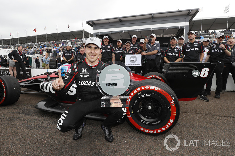 Ganador de la pole Robert Wickens, Schmidt Peterson Motorsports Honda