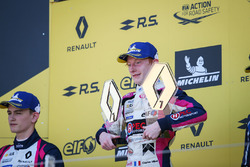 Podium: race winner Charles Milesi, R-Ace GP