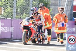 Dani Pedrosa, Repsol Honda Team après sa chute