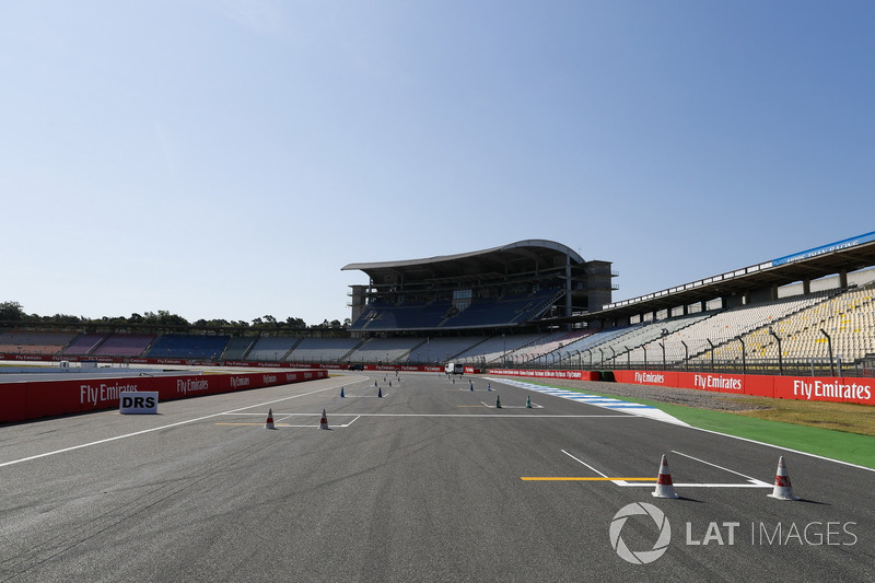Dettaglio del rettilineo principale e dell'ultima curva del circuito