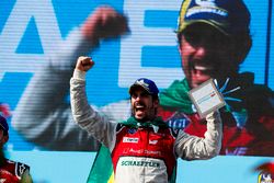 Lucas di Grassi, Audi Sport ABT Schaeffler, celebrates on the podium