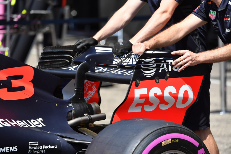 Aileron arrière de la Red Bull Racing RB14