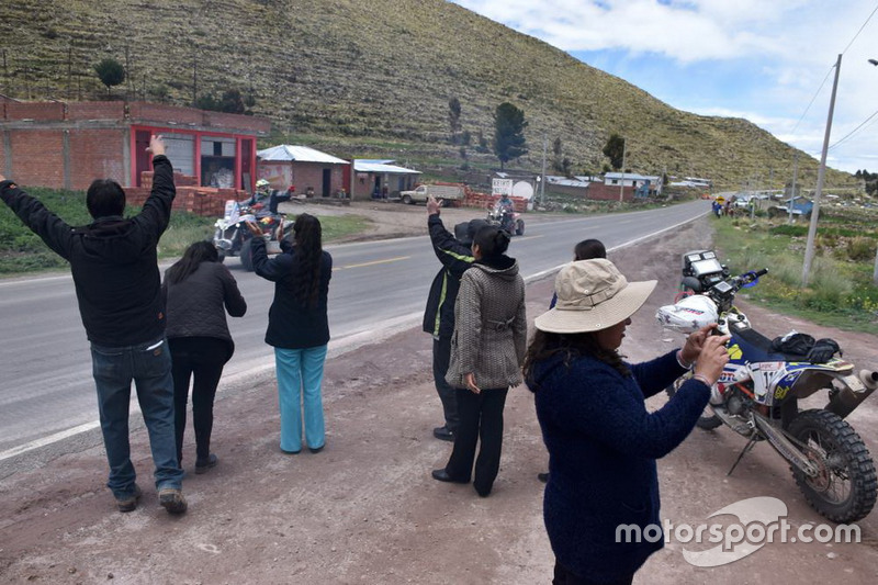 Aficionado en la etapa de Arequipa a La Paz
