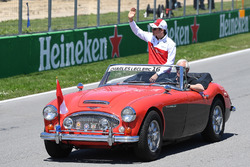Charles Leclerc, Sauber, tijdens de rijdersparade
