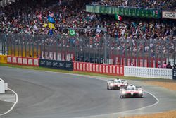 #7 Toyota Gazoo Racing Toyota TS050: Mike Conway, Kamui Kobayashi, Jose Maria Lopez, #8 Toyota Gazoo Racing Toyota TS050: Sébastien Buemi, Kazuki Nakajima, Fernando Alonso