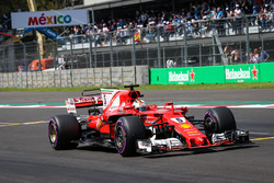 Pole sitter Sebastian Vettel, Ferrari SF70H