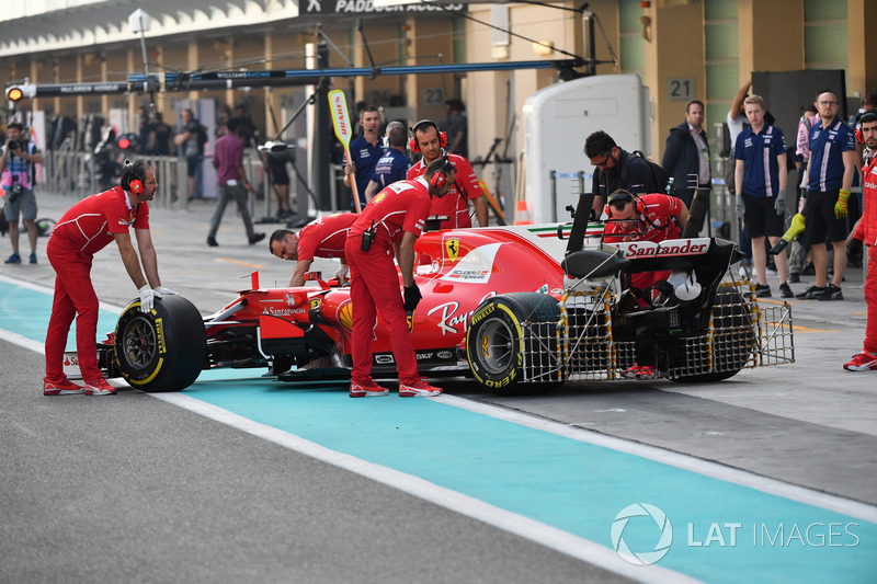 Kimi Raikkonen, Ferrari SF70H, sensores aerodinámicos