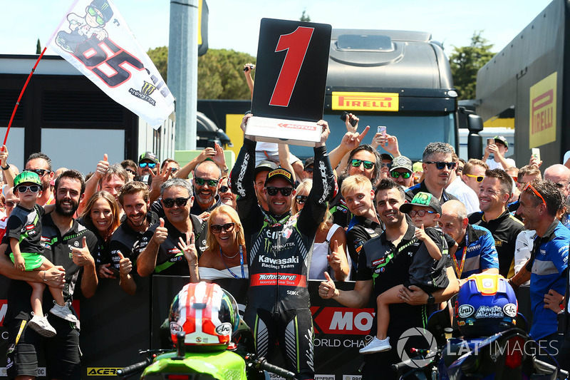 Le vainqueur Jonathan Rea, Kawasaki Racing