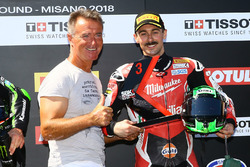 third place Eugene Laverty, Milwaukee Aprilia