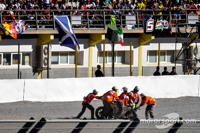 Crash, Alvaro Bautista, Aspar Racing Team