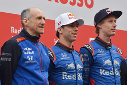 Franz Tost, Scuderia Toro Rosso Team Principal, Pierre Gasly, Scuderia Toro Rosso and Brendon Hartley, Scuderia Toro Rosso