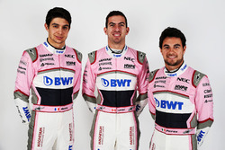 Nikita Mazepin, Sahara Force India F1, Esteban Ocon, Sahara Force India F1 y Sergio Perez, Sahara Force India