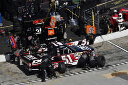 Harrison Burton, Kyle Busch Motorsports, Toyota Tundra DEX Imaging , makes a pit stop