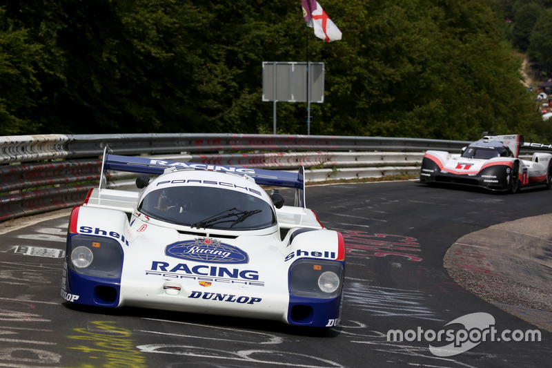 Hans-Joachim Stuck, Porsche 956 C, Timo Bernhard, Porsche 919 Hybrid Evo