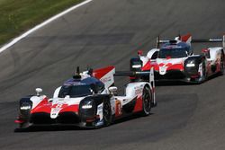 #8 Toyota Gazoo Racing Toyota TS050: Sébastien Buemi, Kazuki Nakajima, Fernando Alonso, #7 Toyota Gazoo Racing Toyota TS050: Mike Conway, Jose Maria Lopez, Kamui Kobayashi