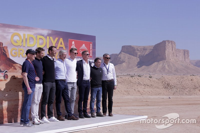 Presentation of the Qiddiya Grand Prix with Nico Hülkenberg, Alexander Wurz, Romain Grosjean, Damon Hill, David Coulthard, Loris Capirossi