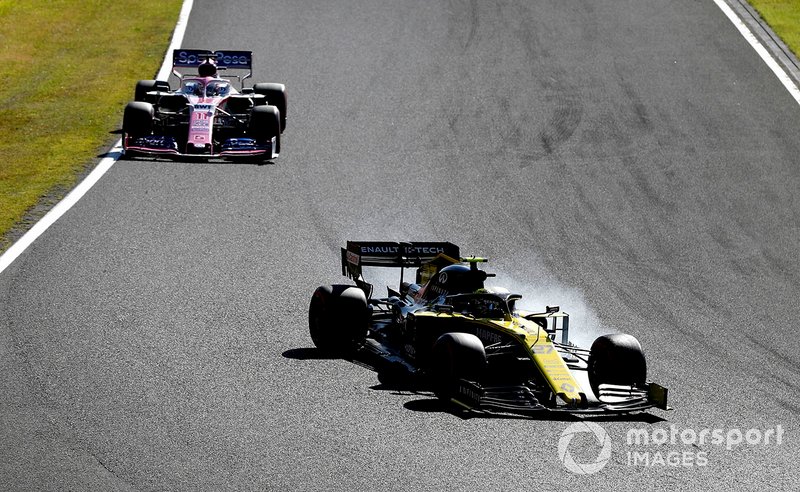 Nico Hulkenberg, Renault F1 Team R.S. 19, Sergio Perez, Racing Point RP19