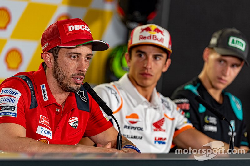 Andrea Dovizioso, Ducati Team, Marc Marquez, Repsol Honda Team, Fabio Quartararo, Petronas Yamaha SRT