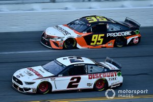 Brad Keselowski, Team Penske, Ford Mustang Discount Tire and Christopher Bell, Leavine Family Racing, Toyota Camry Procore