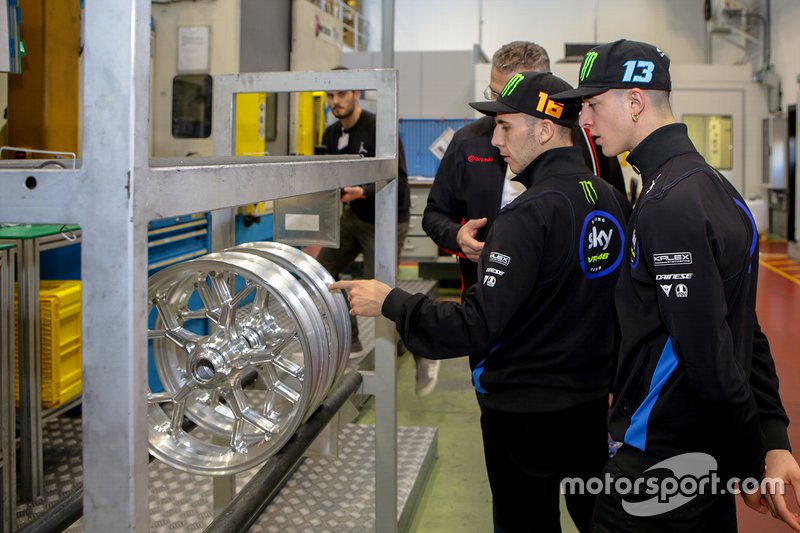 Visita di Andrea Migno e Celestino Vietti, Sky Racing Team VR46 presso la sede Brembo