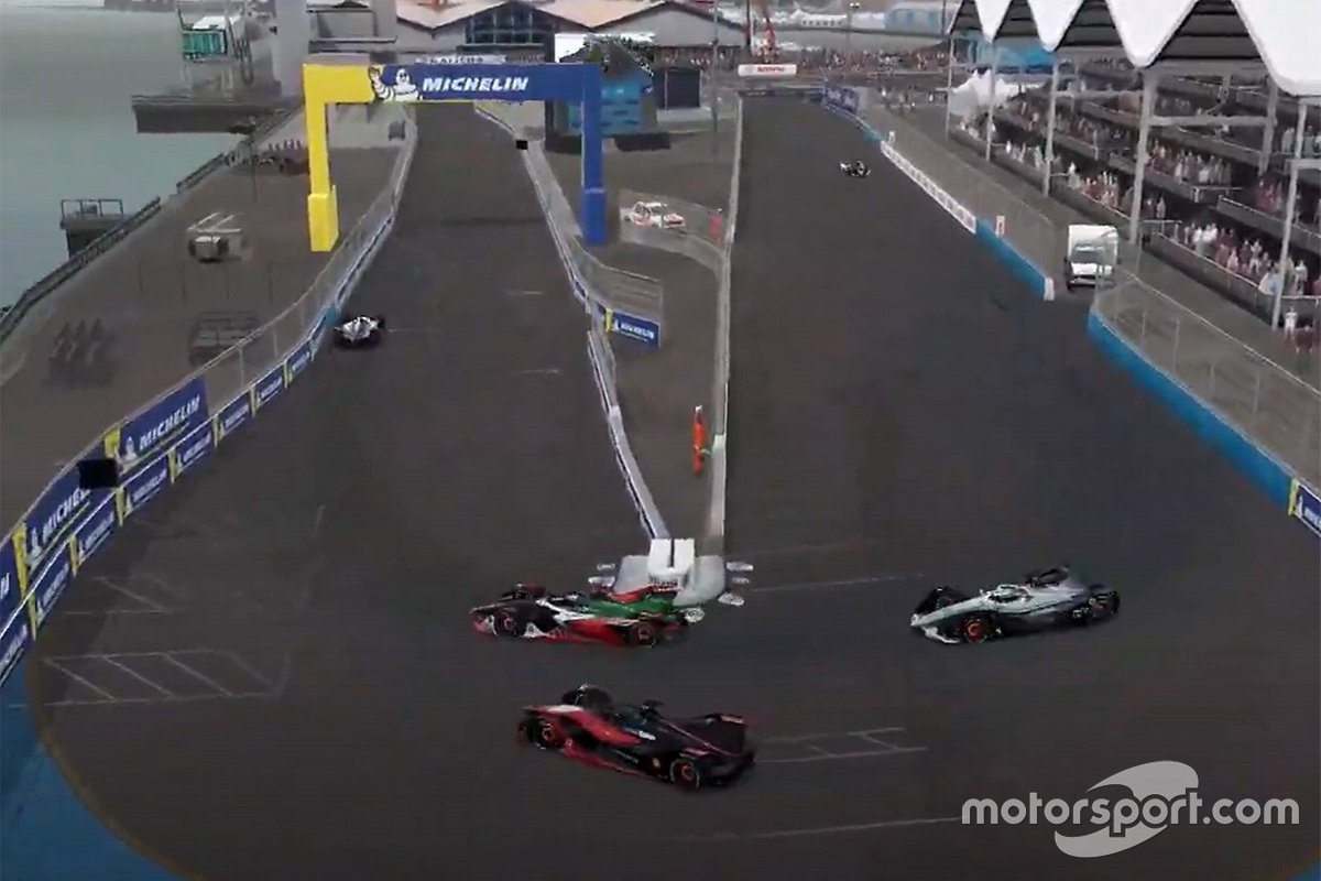 Оливер Роуленд, Nissan e.Dams и Кельвин ван дер Линде, Audi Sport ABT Schaeffler