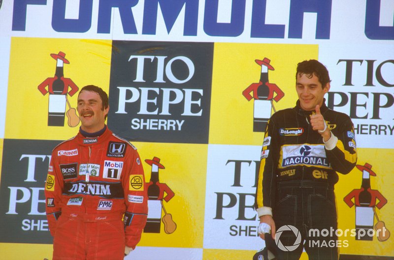 Ayrton Senna, Lotus, Nigel Mansell, Williams