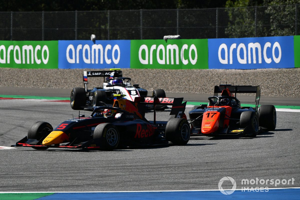 Liam Lawson, Hitech Grand Prix, Richard Verschoor, MP Motorsport, Alexander Smolvar, ART Grand Prix, e Lirim Zendeli, Trident