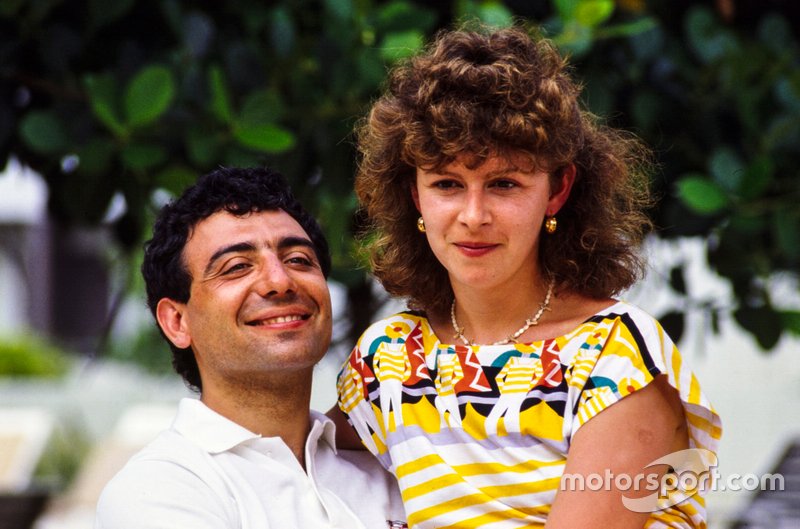 Michele Alboreto e sua moglie Nadia