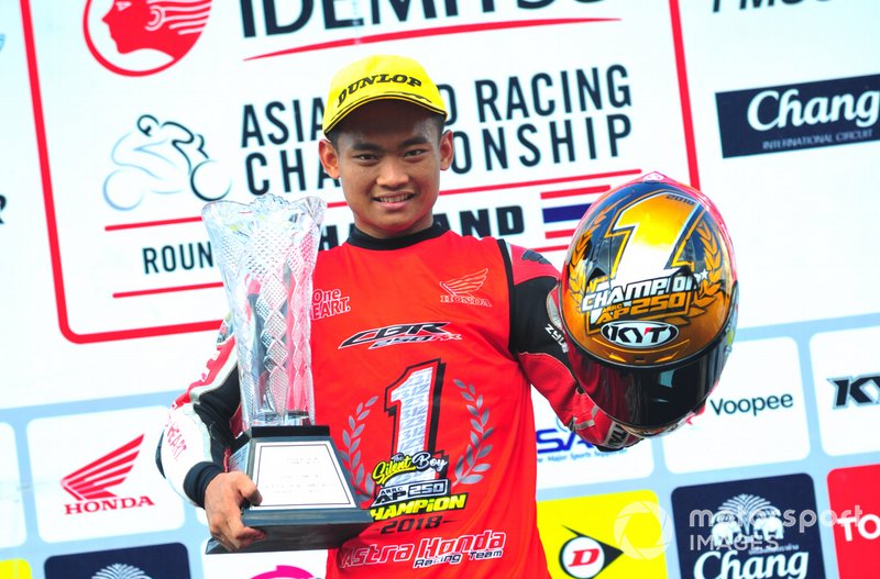 Champion of AP250 ARRC 2018, Rheza Danica, Astra Honda Racing Team