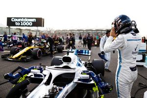 Lance Stroll, Williams Racing, on the grid