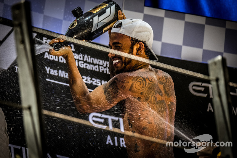 Lewis Hamilton, Mercedes AMG F1 celebrates his victory