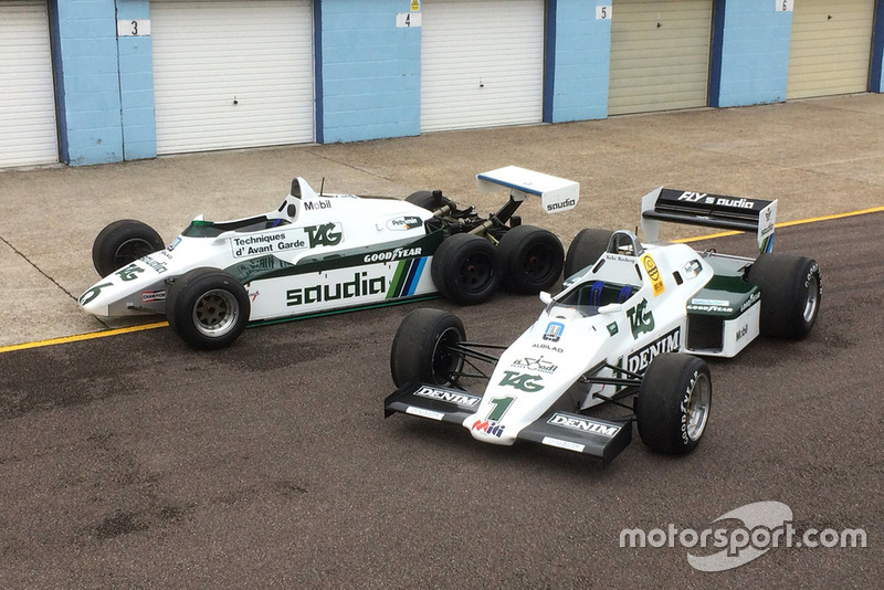 Williams FW08B (6 wheel) and FW08C (4 wheel)