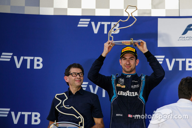 Podio: segundo lugar Nicholas Latifi, DAMS