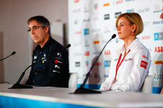 Susie Wolff, Team Principal, Venturi Formula E in the press conference