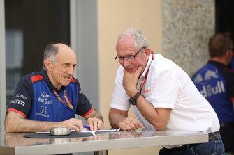 Franz Tost, Scuderia Toro Rosso Team Principal and Dr Helmut Marko, Red Bull Motorsport Consultant