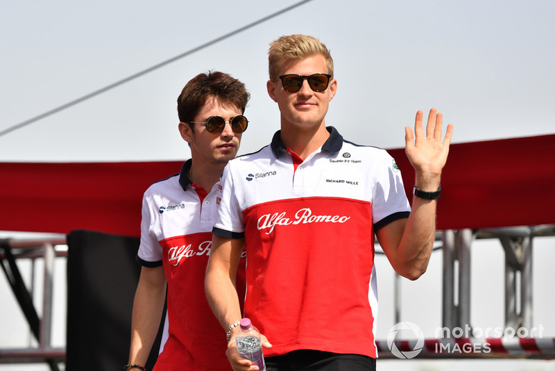 Charles Leclerc, Sauber and Marcus Ericsson, Sauber