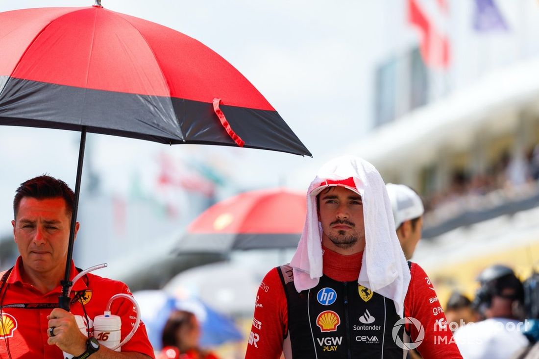 Charles Leclerc, Scuderia Ferrari, na starcie