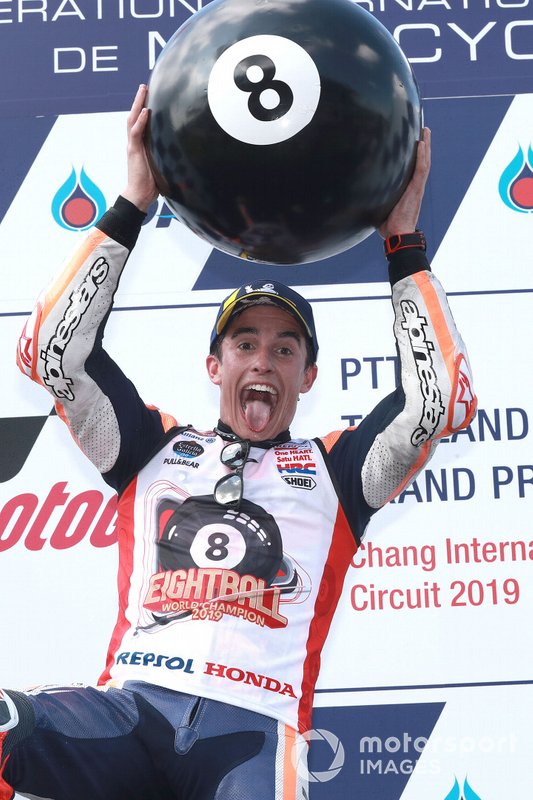 Podio: il vincitore della gara Marc Marquez, Repsol Honda Team