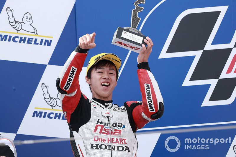 Podium: second place Ai Ogura, Honda Team Asia